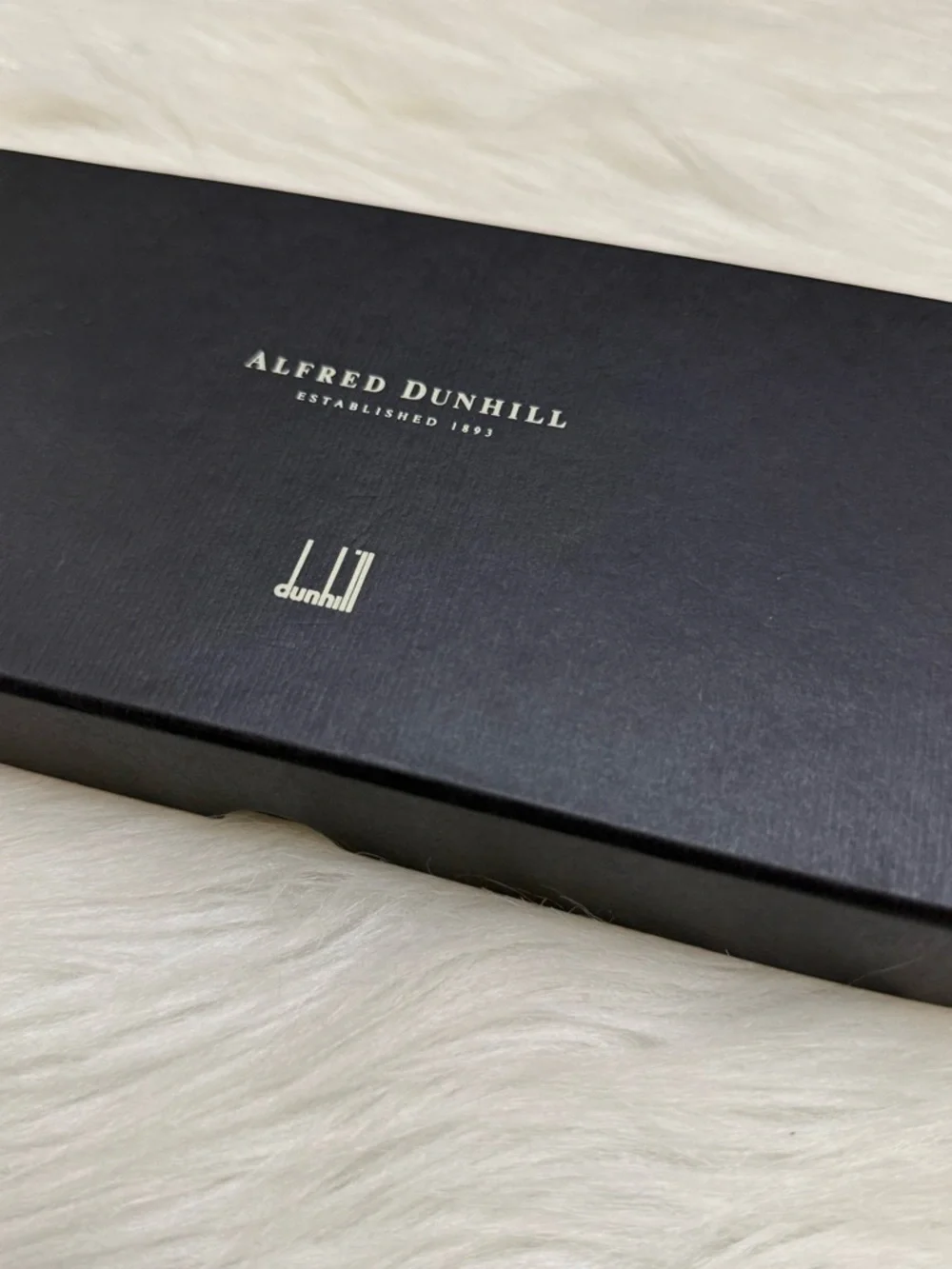 DUNHILL - BLACK SAFFIANO LEATHER LONG BIFOLD WALLET